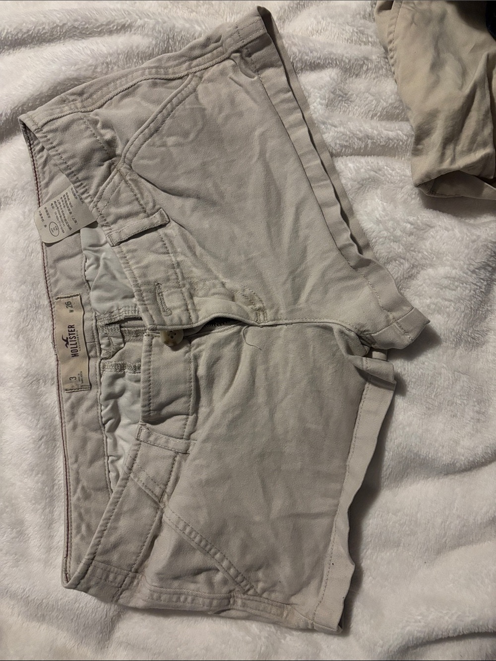 Hollister Beige Women's khaki  Shorts